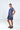 Chambray Ruffle Hem Mini Dress