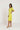 Zesty Lime Puff-Sleeve A-Line Dress