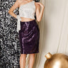 Purple Sequin Skirt - Avirate Sri Lanka