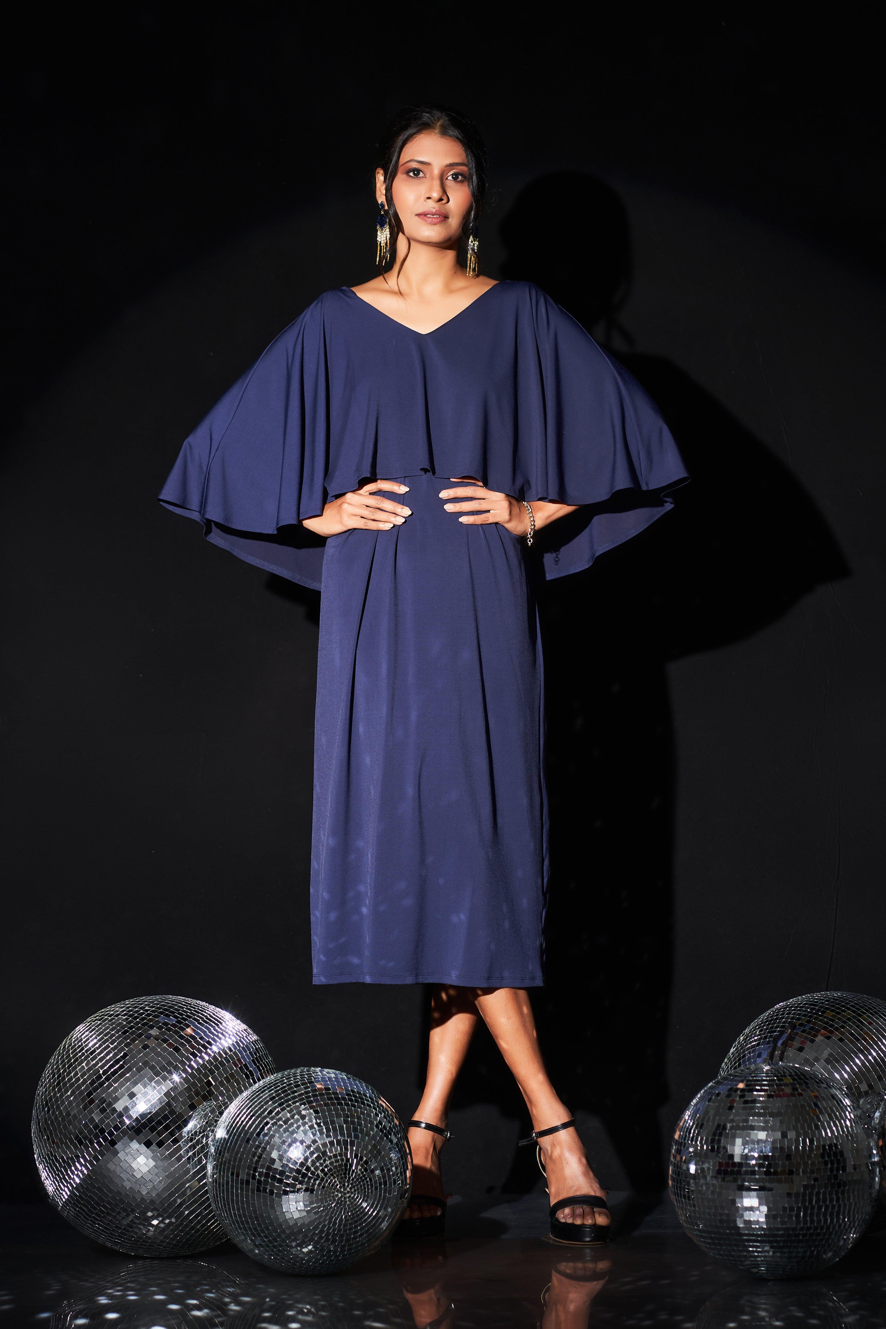 Vivienne cape dress - Avirate Sri Lanka