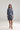 Navy Blue Paisley Shirt Dress