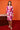 Pink Abstract Print Dress