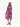 Purple Floral Print Dress