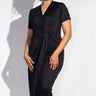 Black Onyx front Twist dress - Avirate Sri Lanka