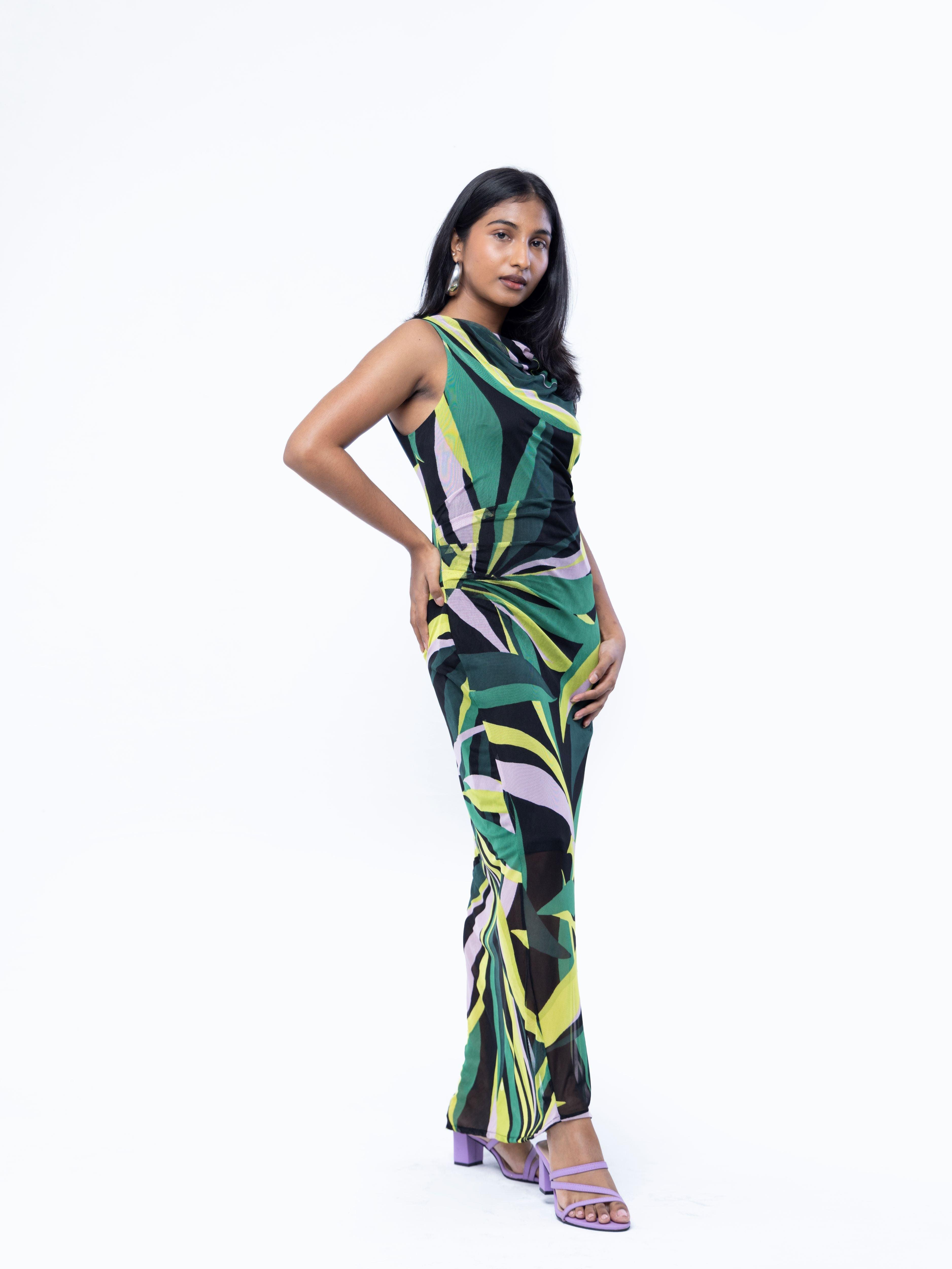 Mesh Maxi Dress - Avirate Sri Lanka