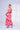 Red Multi Floral Bias-Cut Maxi