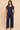 Navy Short Sleeve Belted Jumpsuit