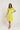 Zesty Lime Puff-Sleeve A-Line Dress