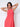 High - Low beaded dress - orange
