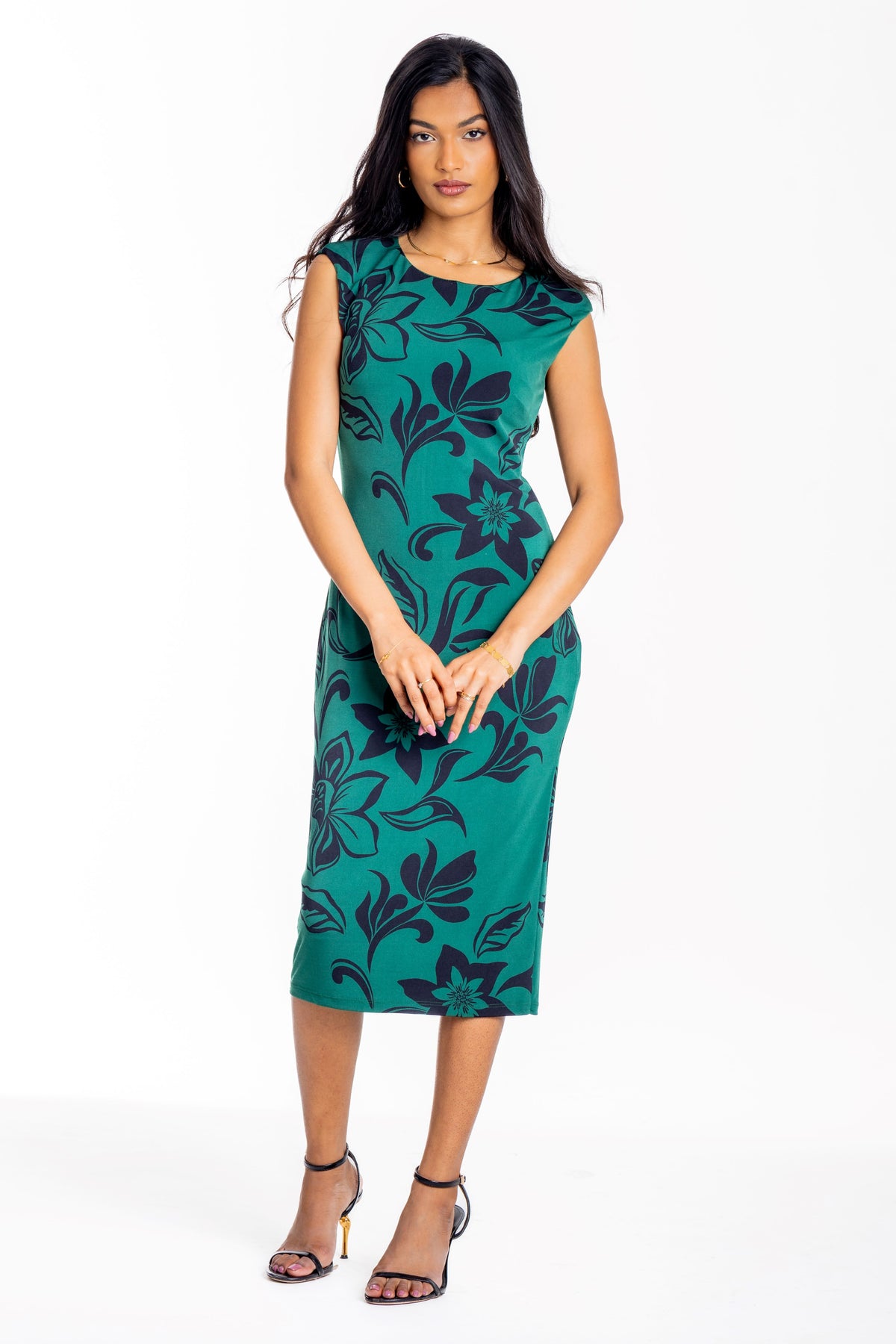 The Rainforest Bloom Midi Dress
