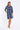 Blue Paisley Shirt Dress