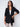 Tie waist blazer - Black