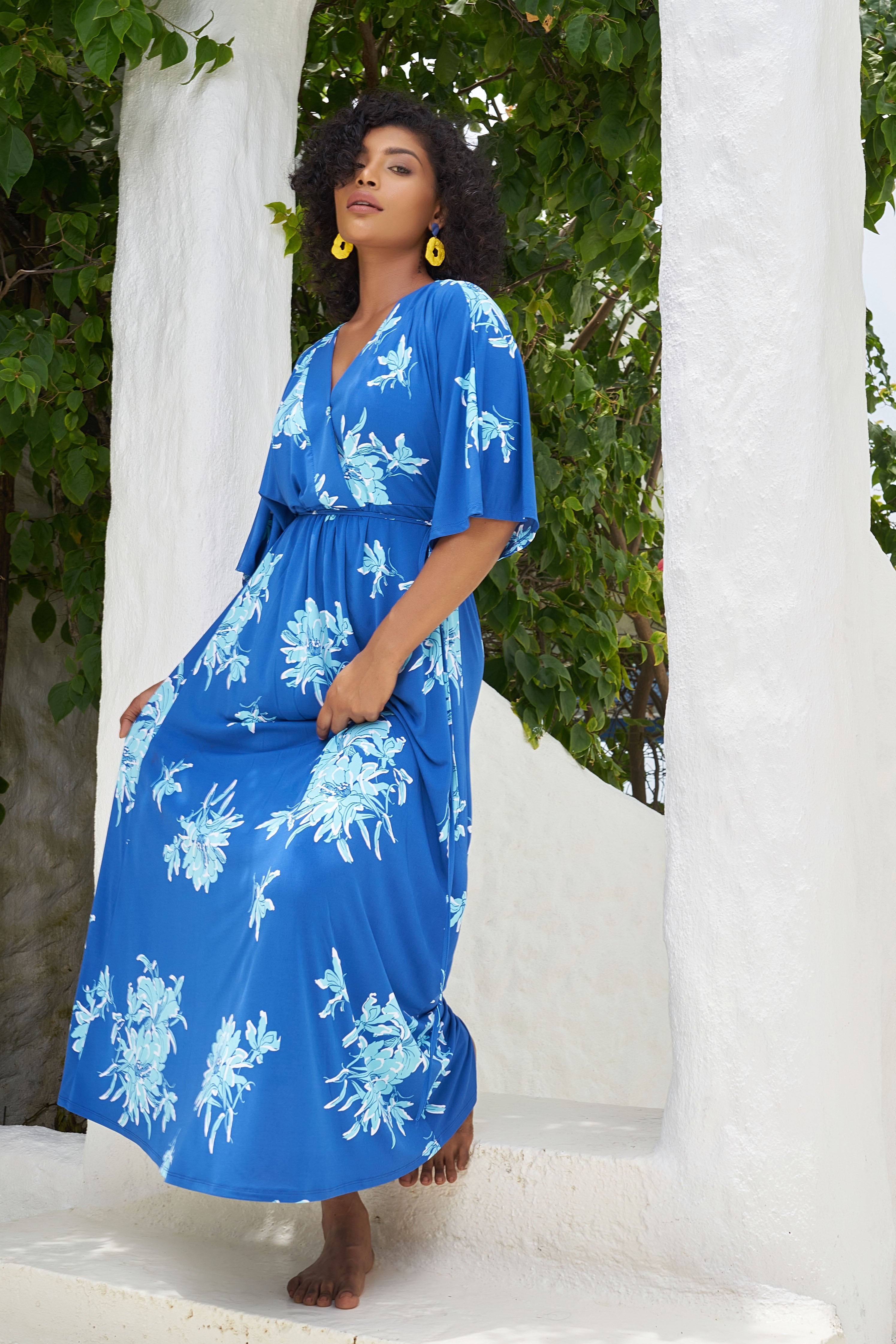 Palms Kaftan Dress