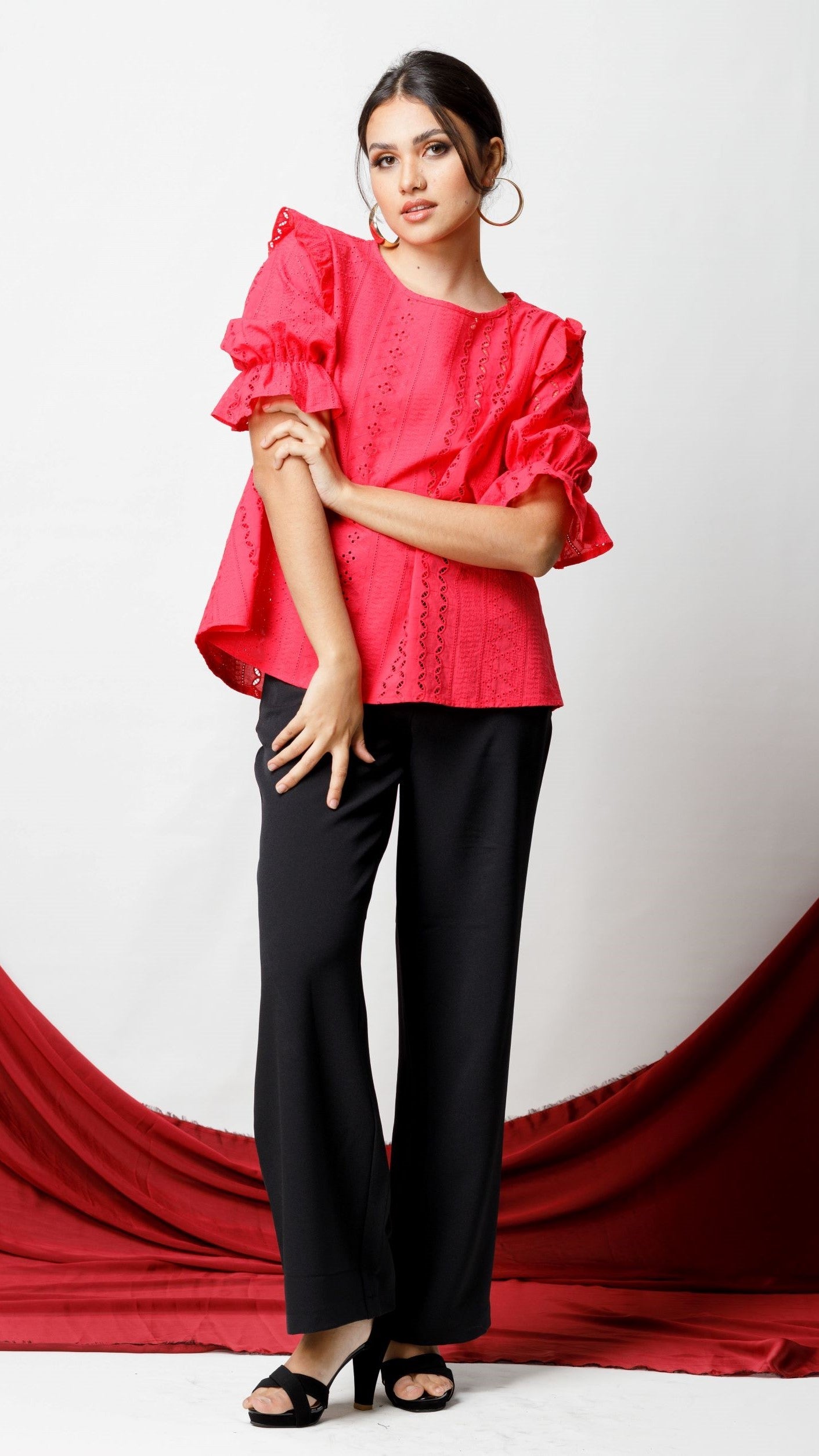 Red lady top