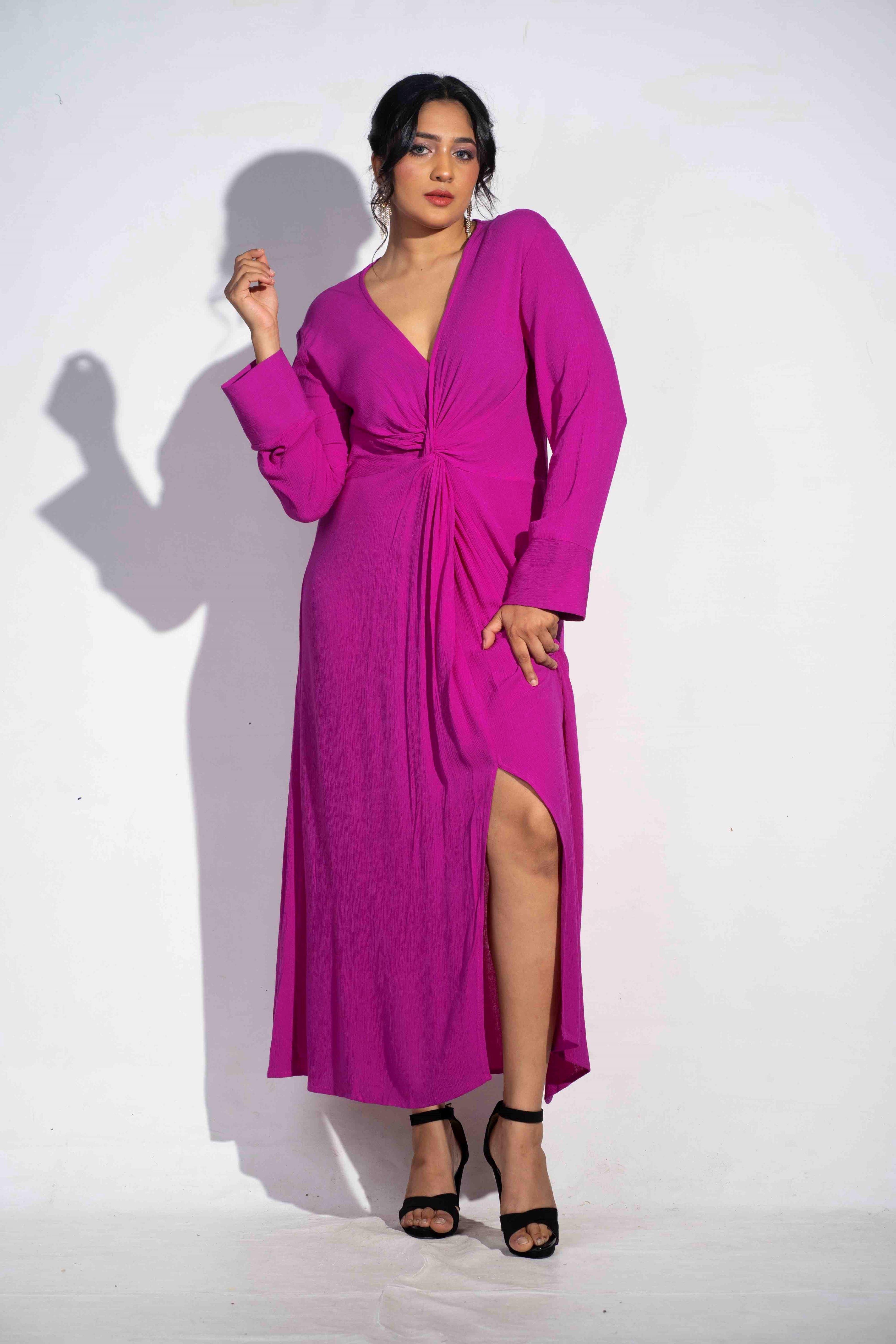 Amethyst Split Dress - Avirate Sri Lanka