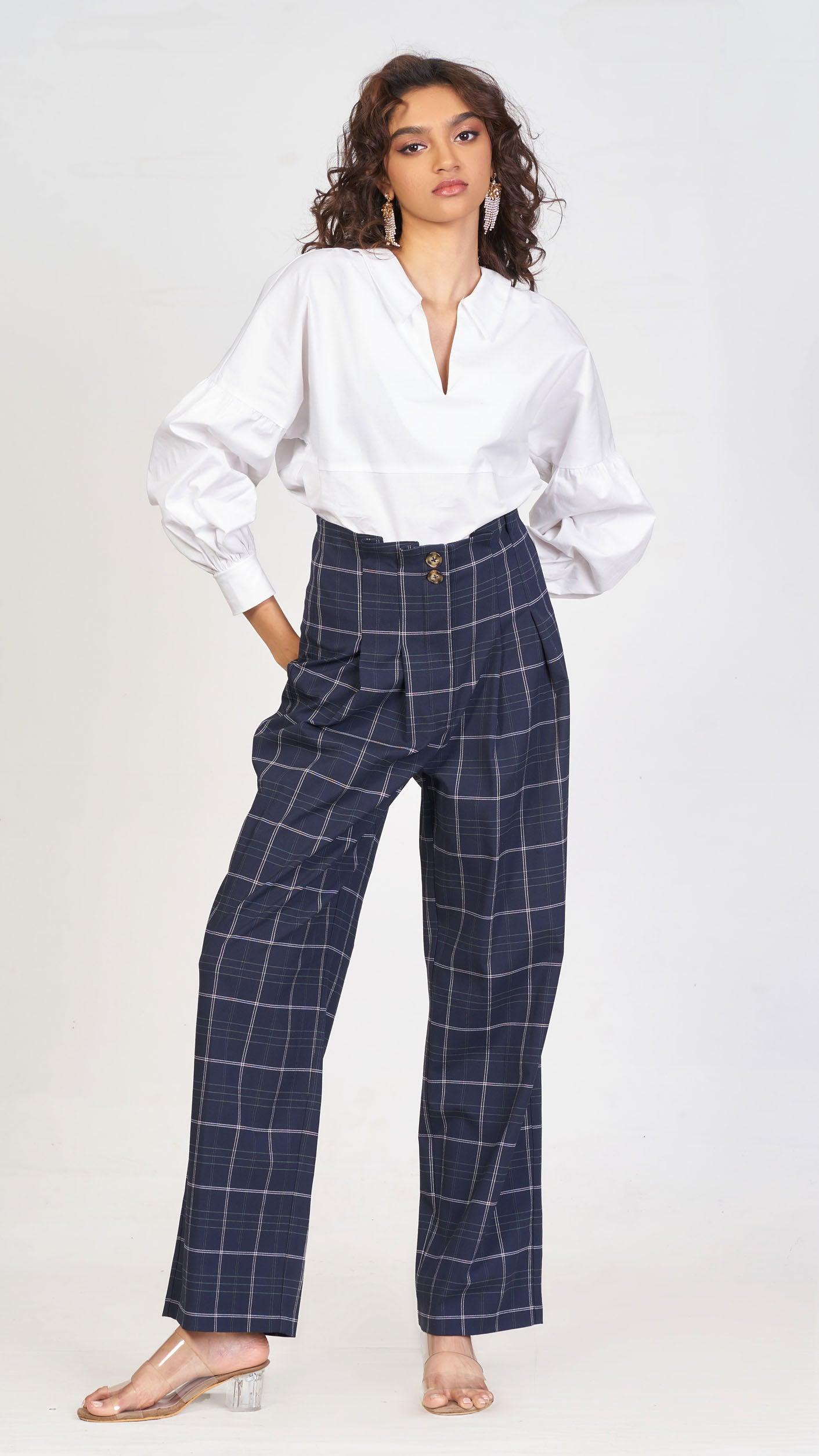 Chic check pants