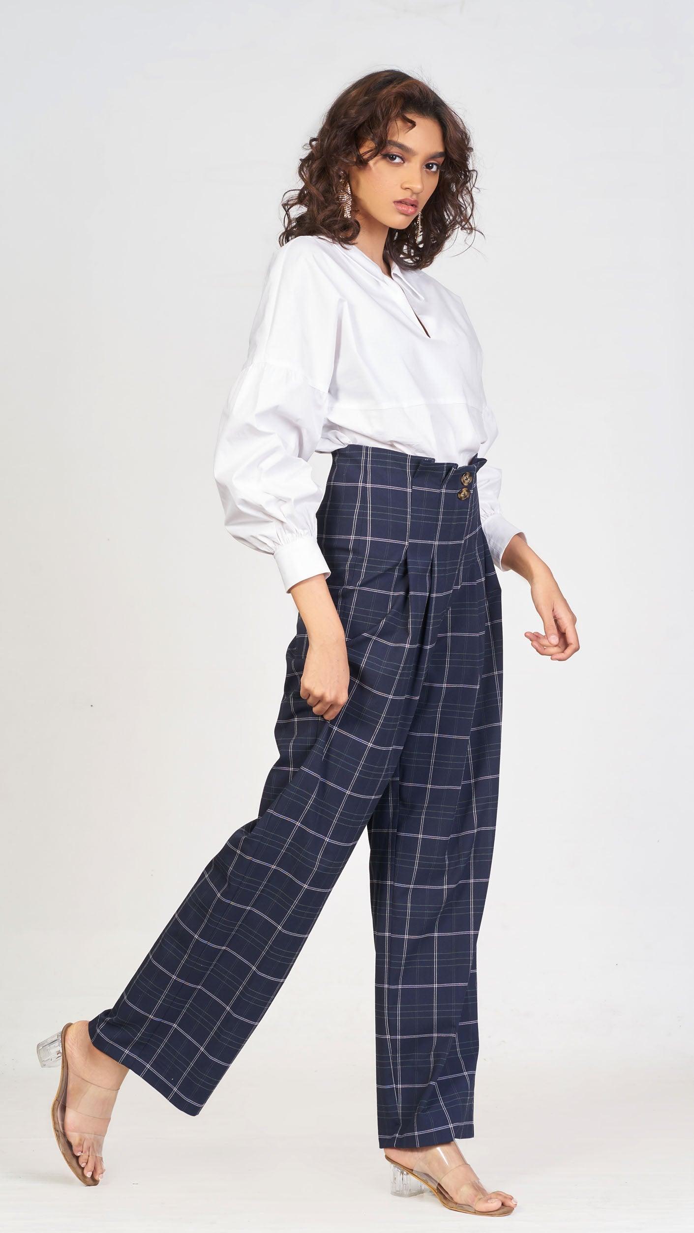 Chic check pants