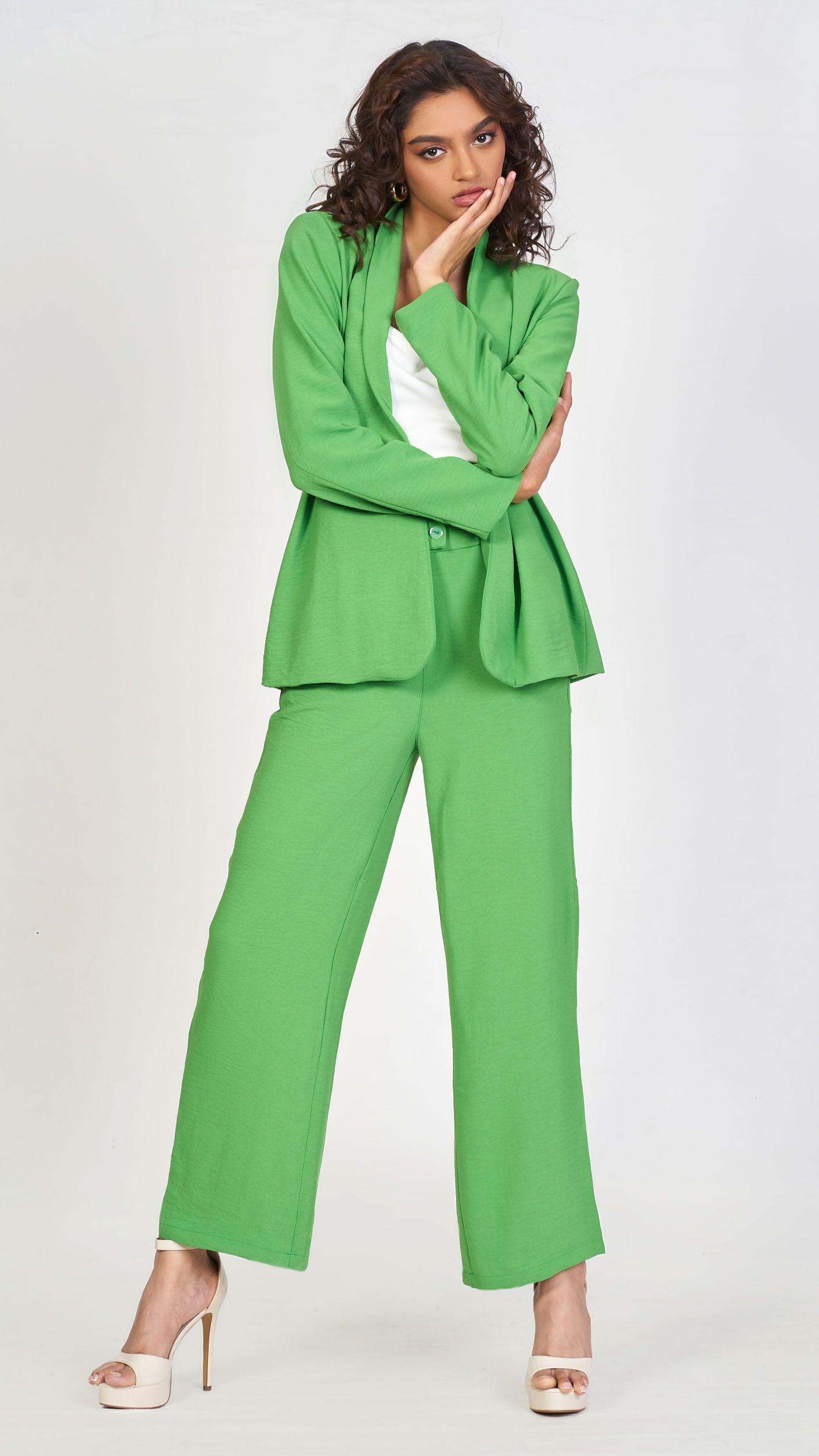 All green power suit blazer - Avirate Sri Lanka