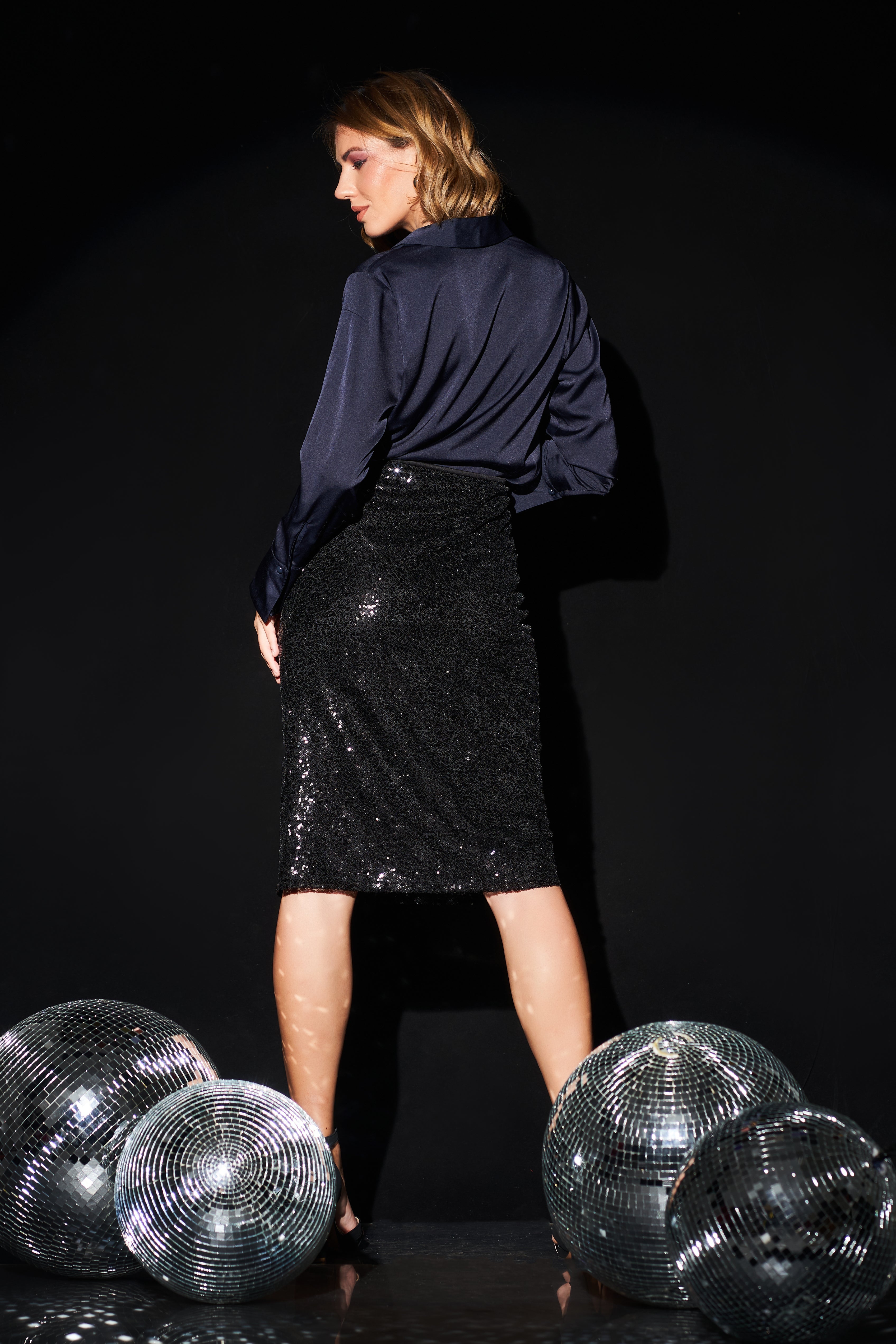 Celine high waist sequin skirt