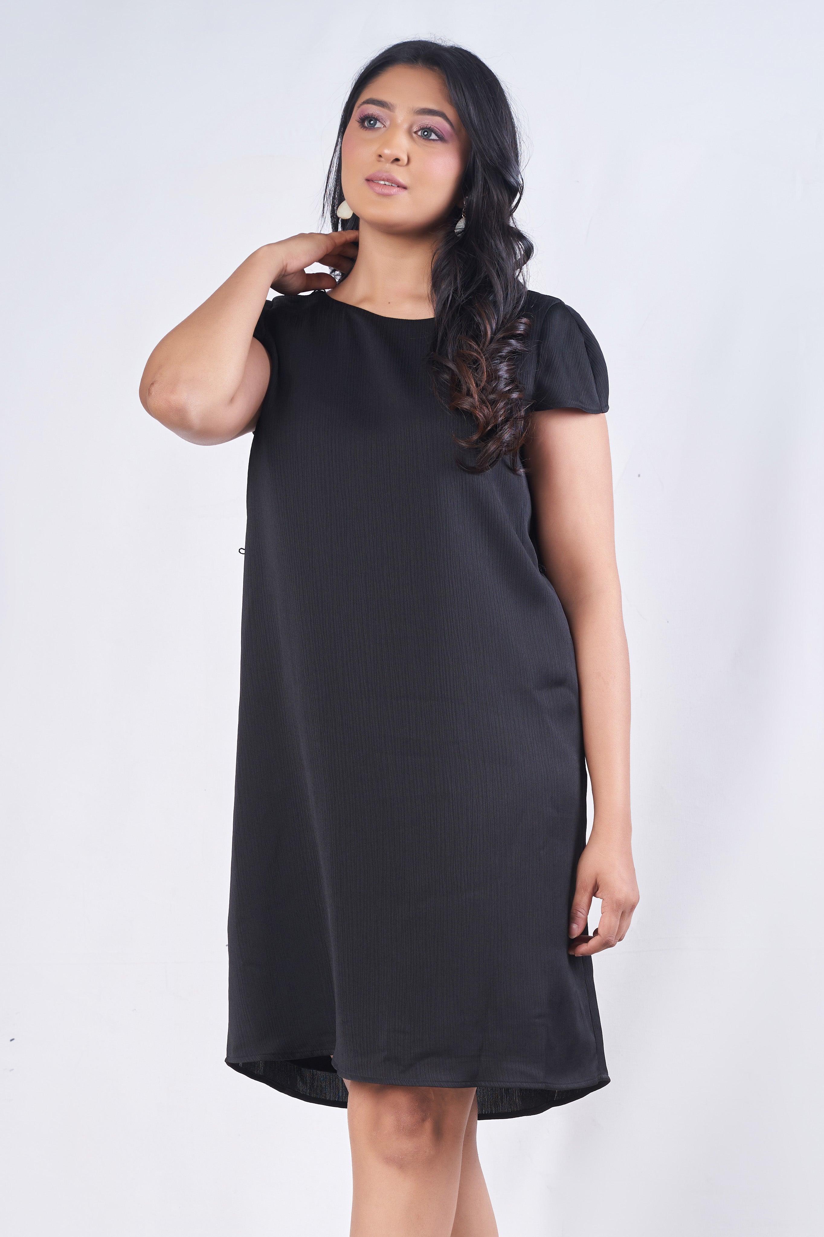 Celine capped sleeve tunic dress