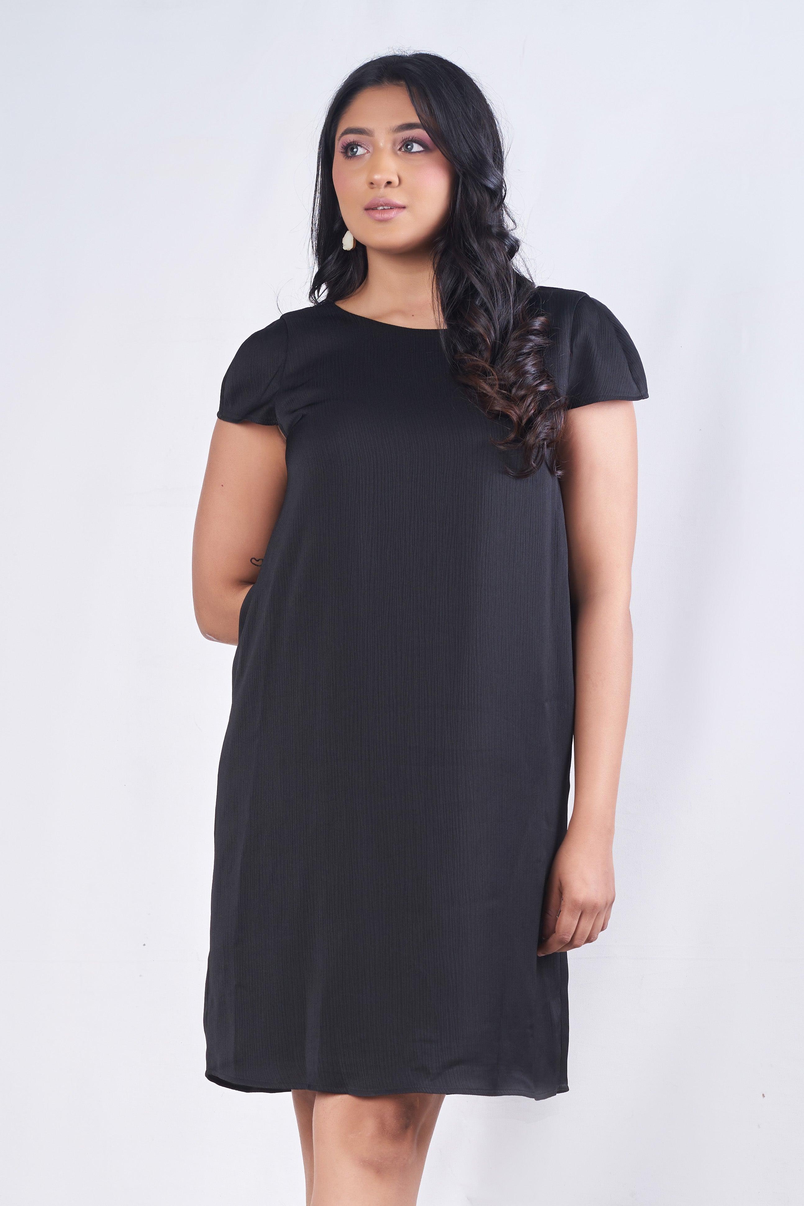 Celine capped sleeve tunic dress