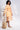 Cream side tie up dress