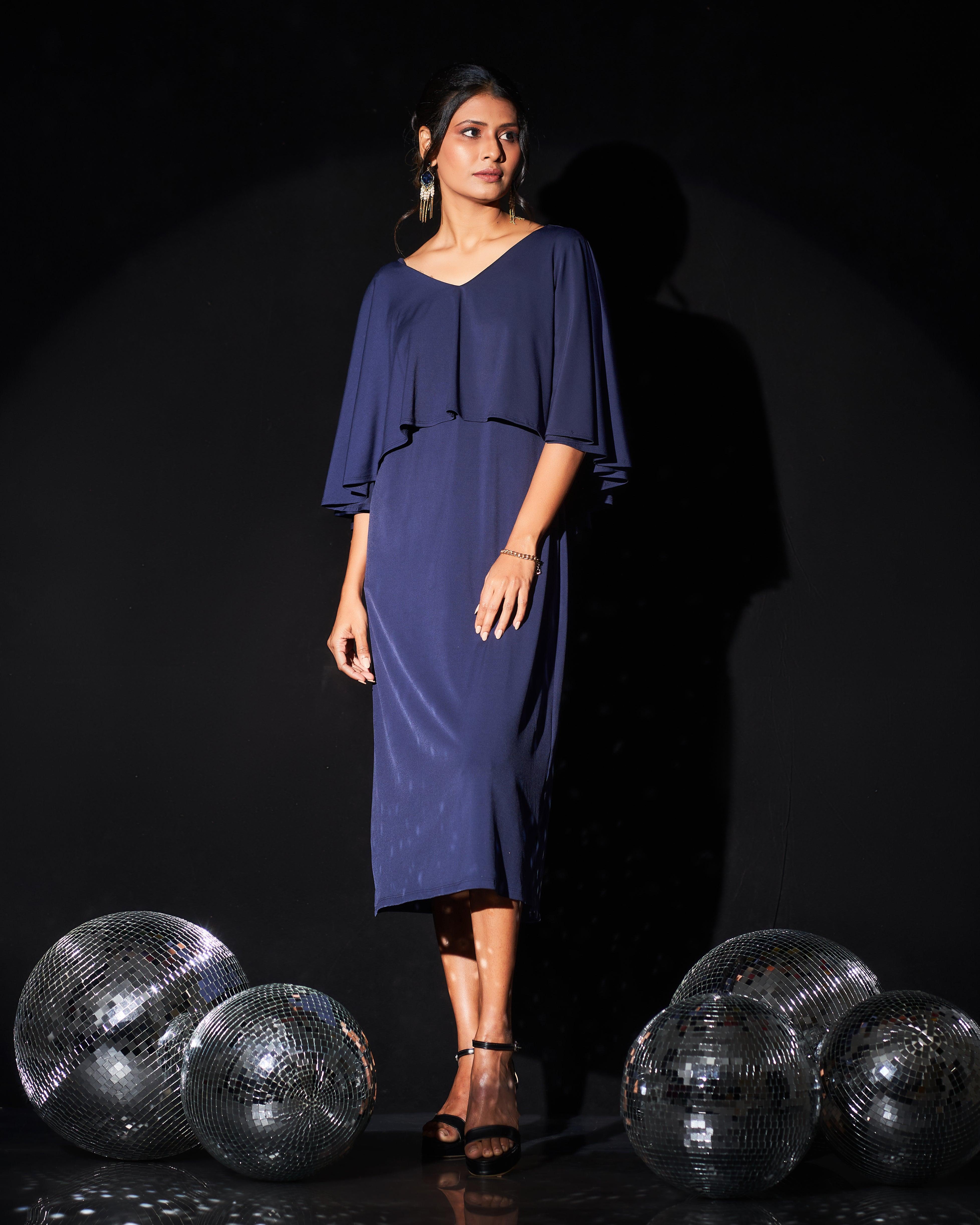 Vivienne cape dress