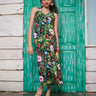 Flounce tropical midi dress - Avirate Sri Lanka