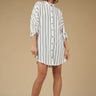 Stripped Shirt Dress - Avirate Sri Lanka