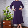 Violet buttoned dress - Avirate Sri Lanka